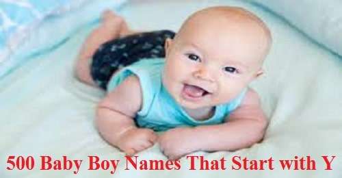 500 Baby Boy Names That Start with Y